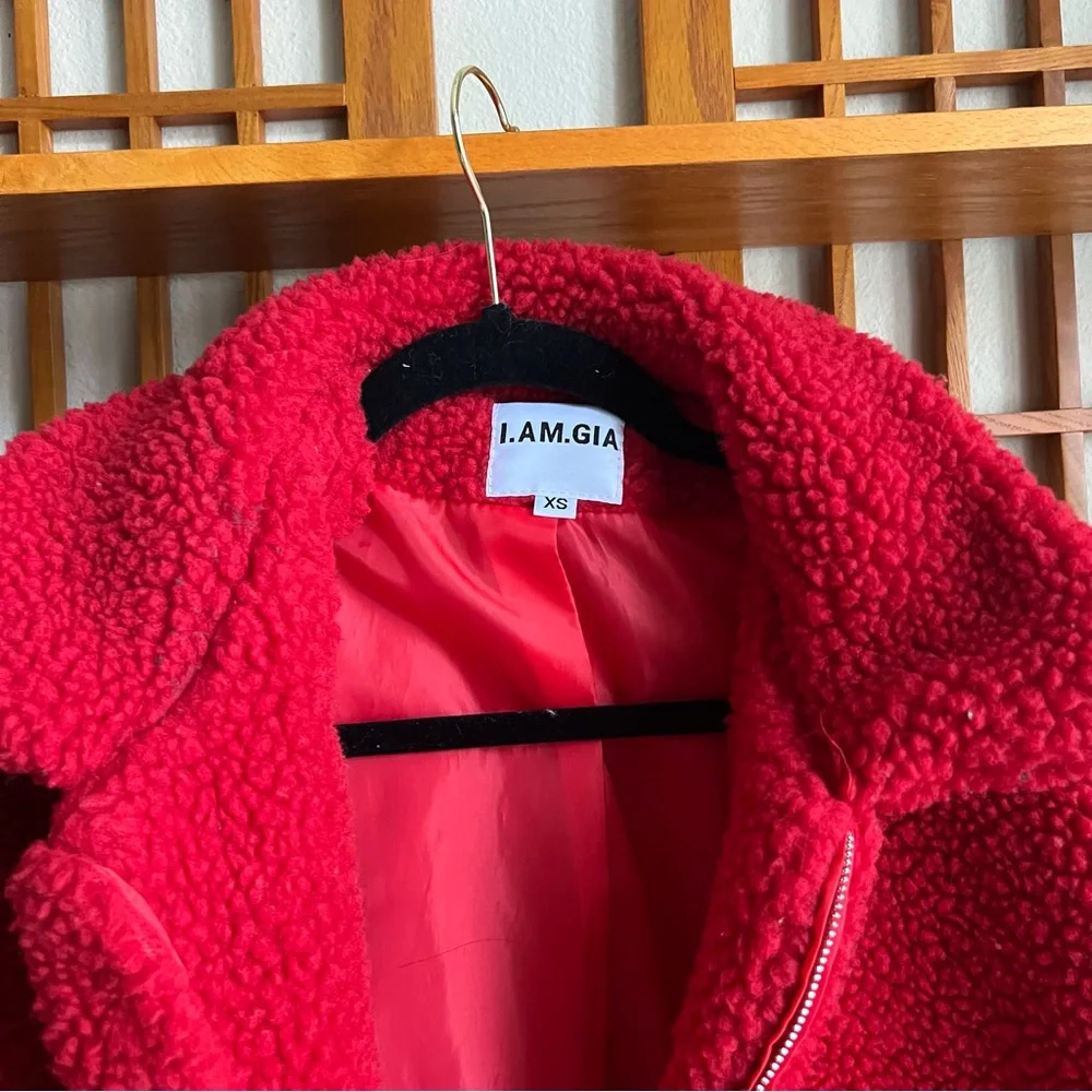 I.AM.GIA Teddy Red Jacket - Picture 2 of 5